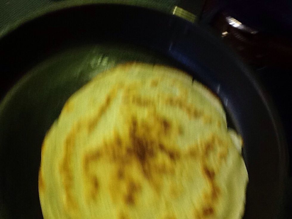 Here is the finished pancake.