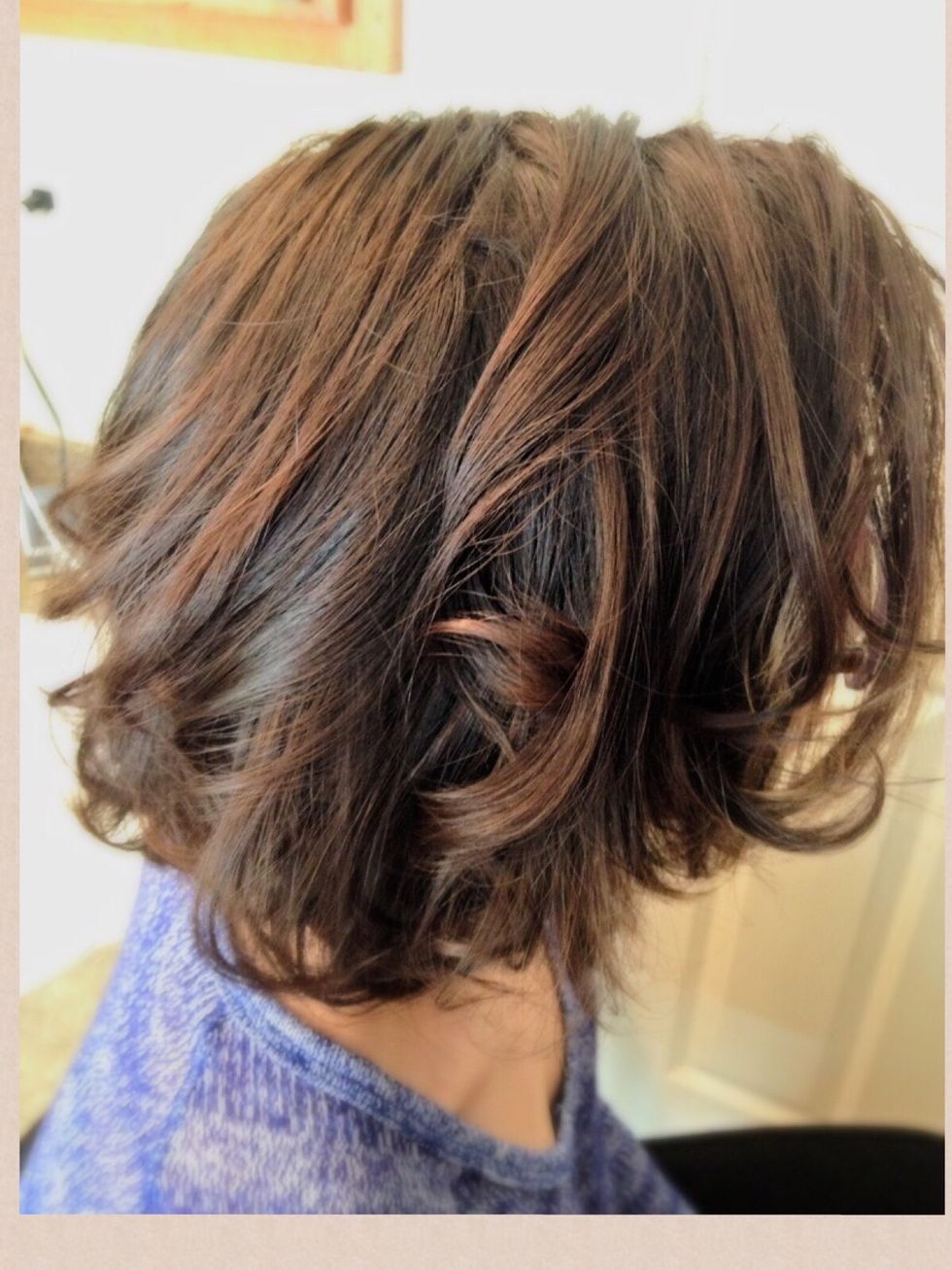 Here is the finished Simple Curls.