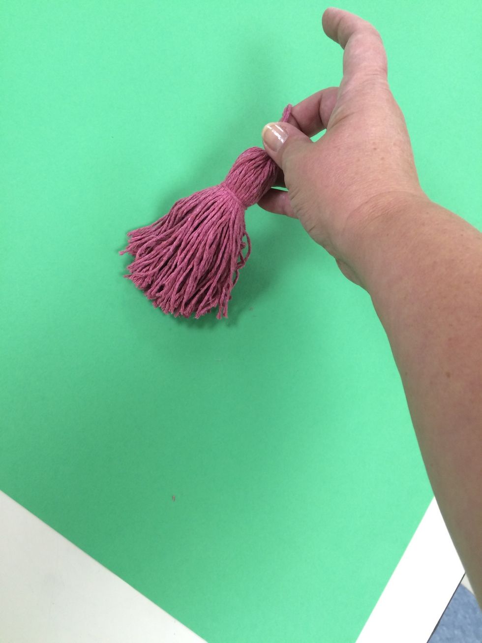 Here is the finished tassel.