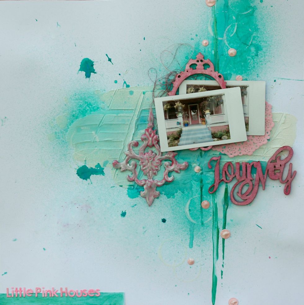 Here is the full, completed layout. Thank you for hanging out with me as I created this fun piece.