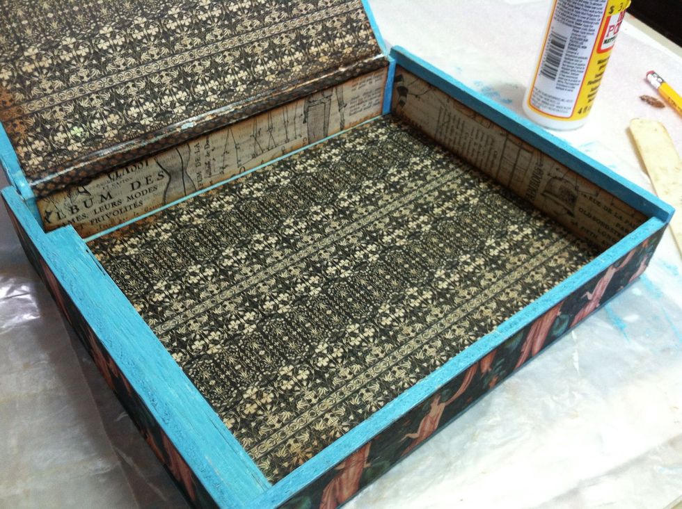 Here is the inside after sealing.