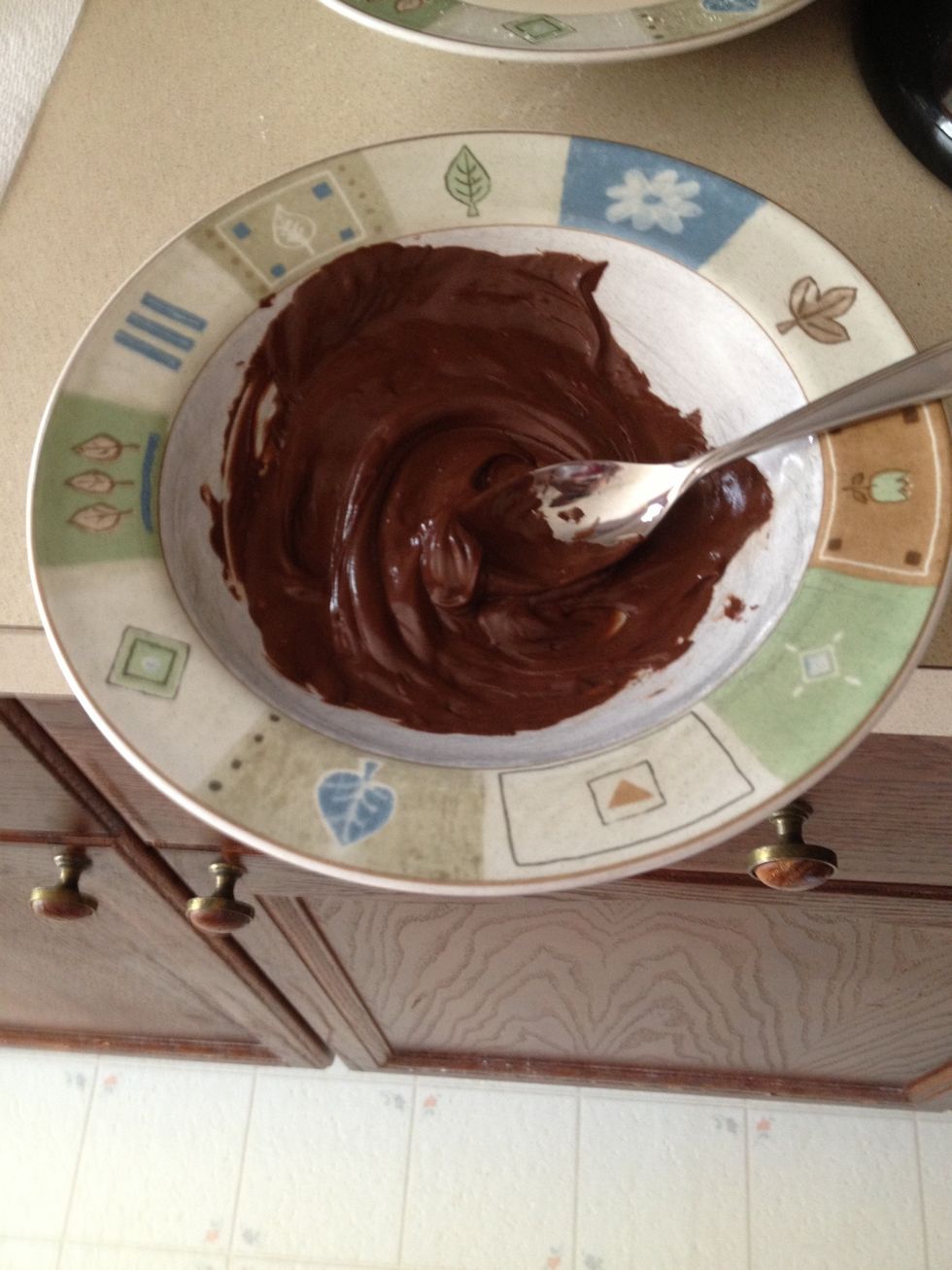 Here is the melted chocolate
