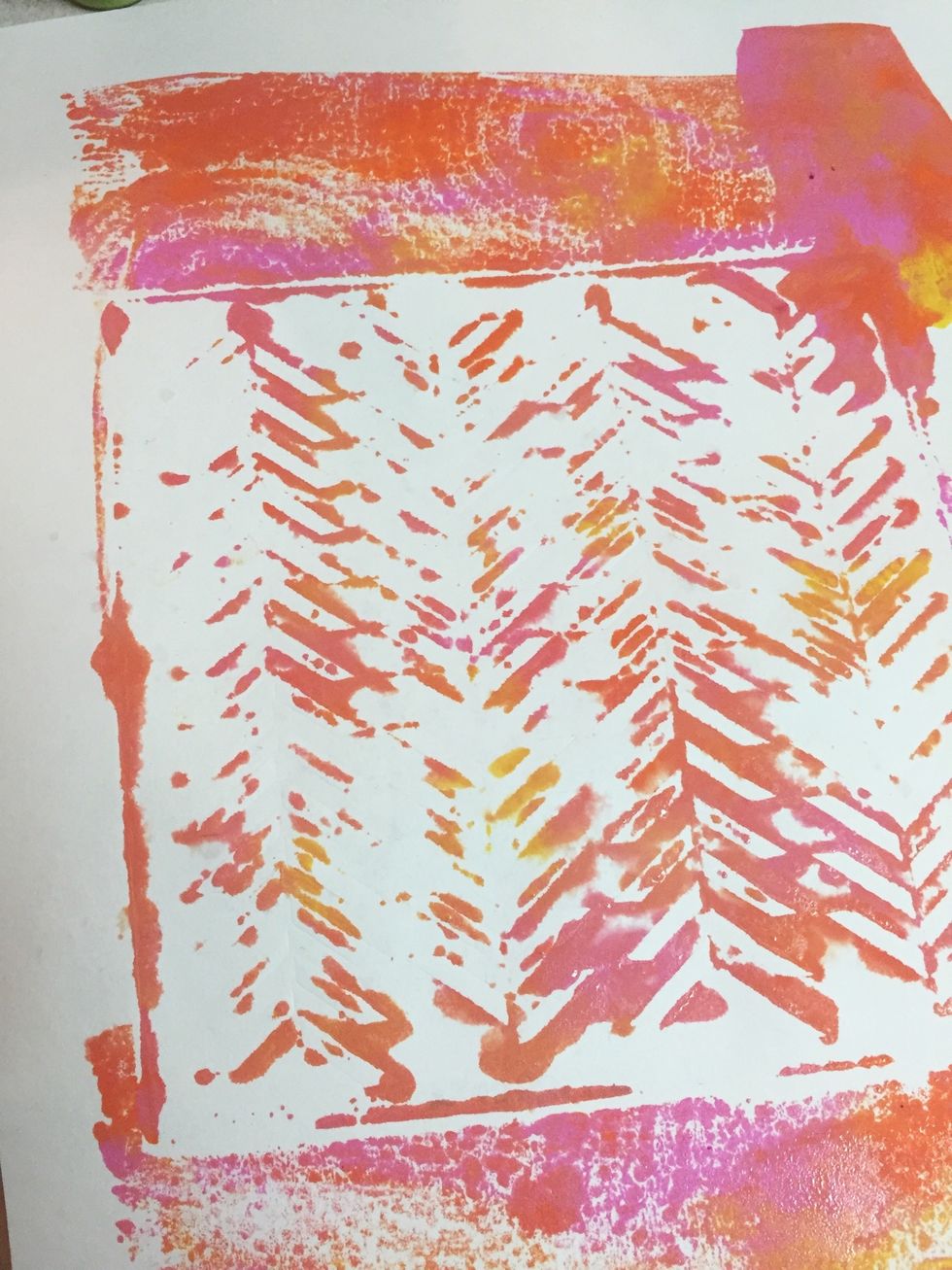 here is the monoprint.