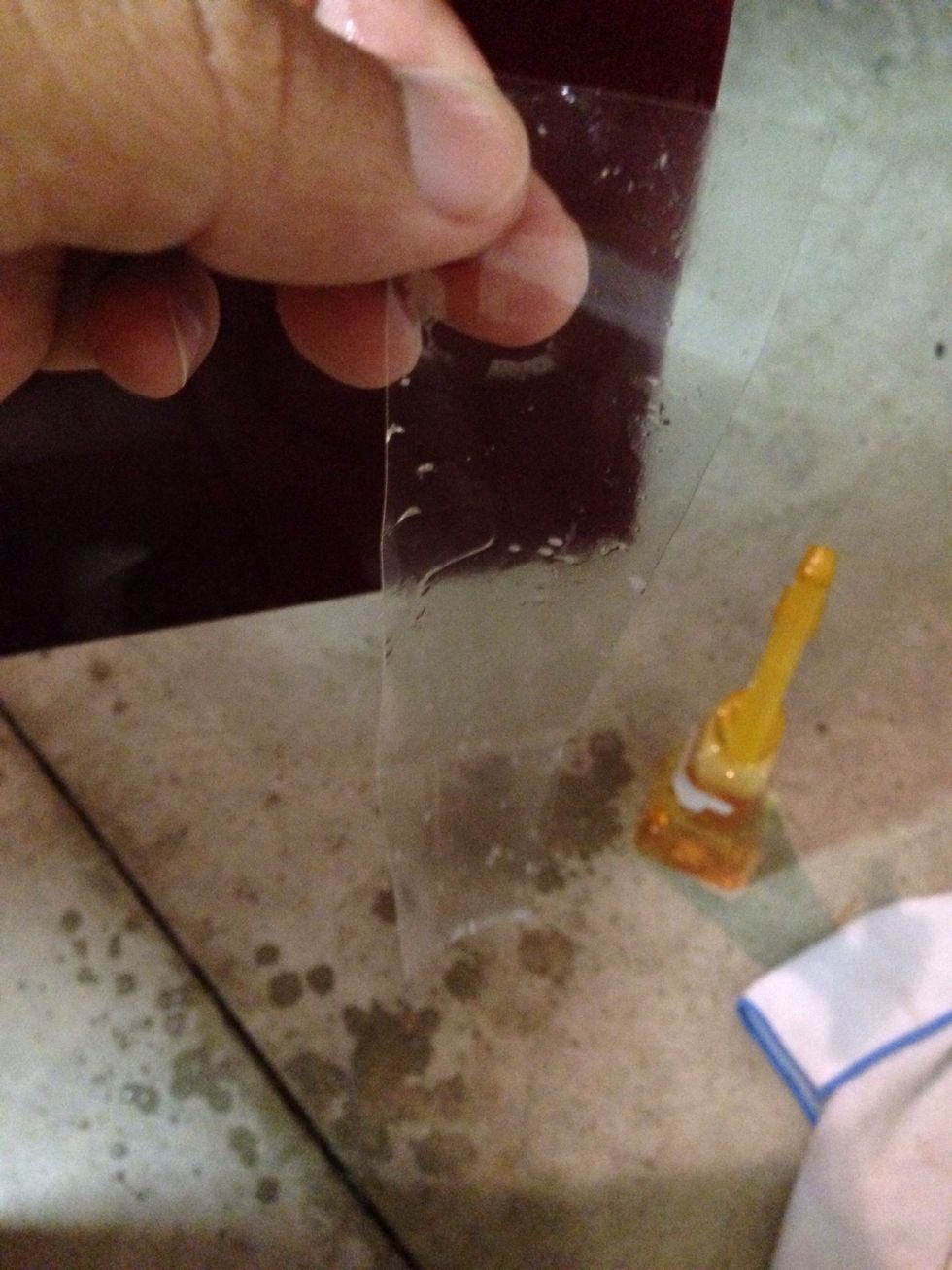 Here is the piece covered in the slip solution... :) be generous with it don't be Afraid to cover it, you don't want to handle this stuff dry.