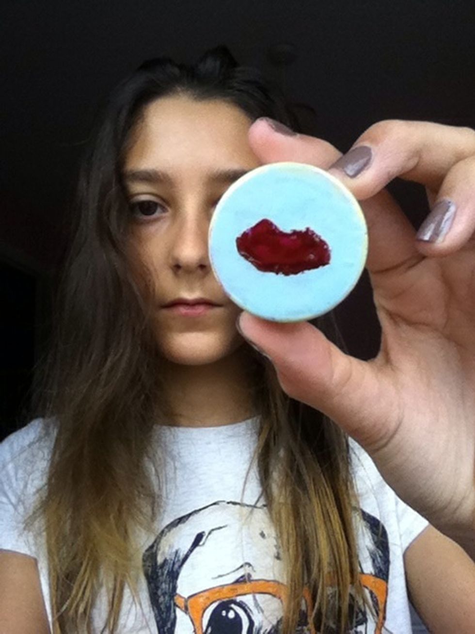 Here is the result. It may take a few coats to blend in with the outline