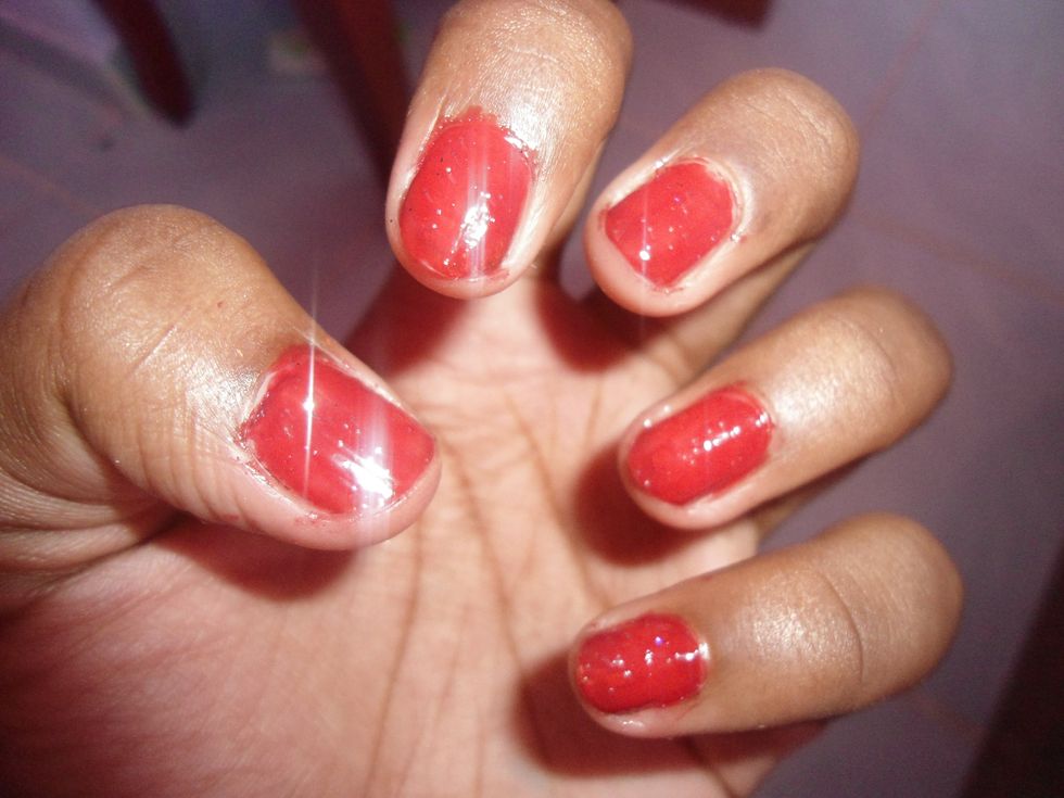 here is the result of glitter..