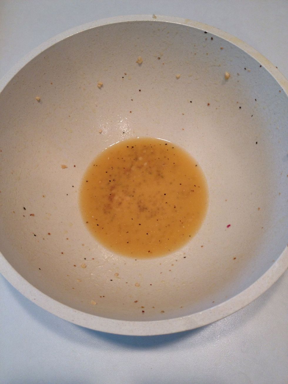 Here is the sauce left in your serving bowl.