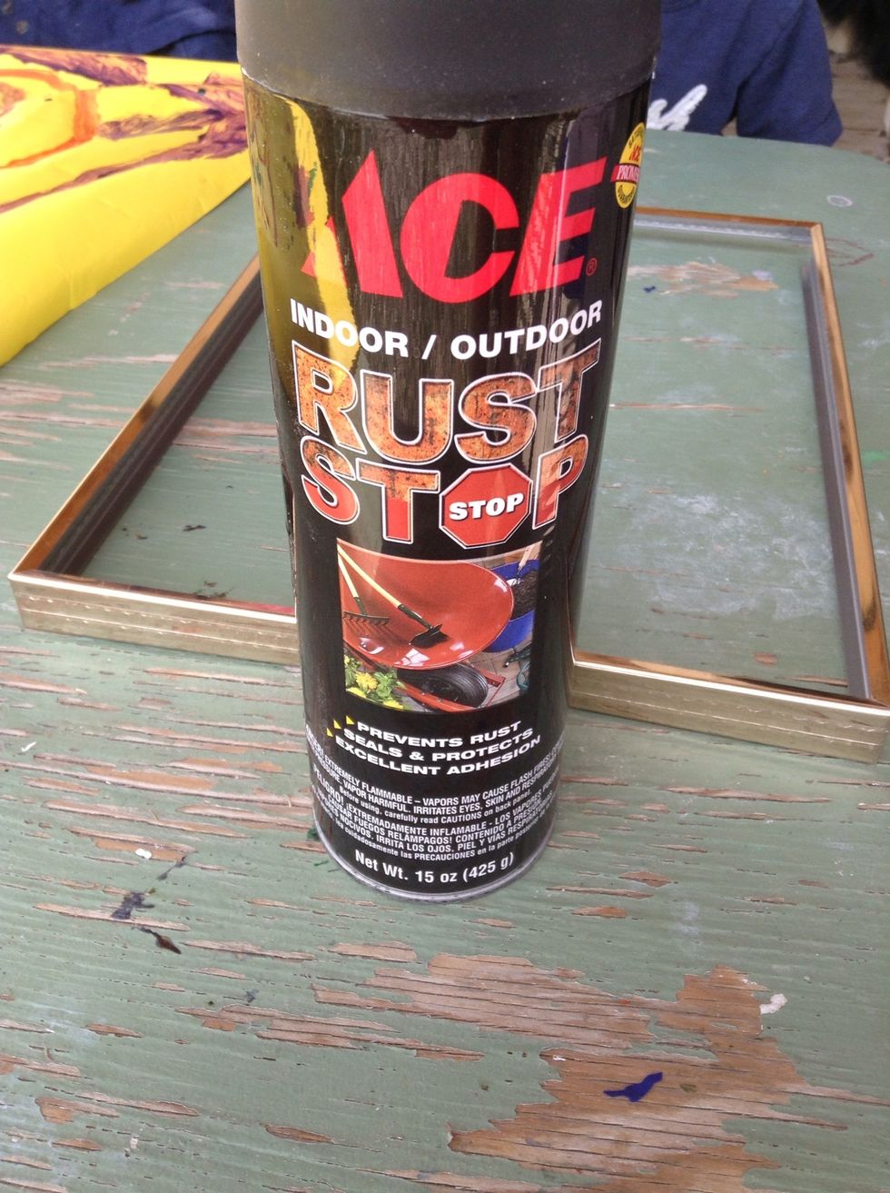 Here is the spray paint I had laying around. It's just black.