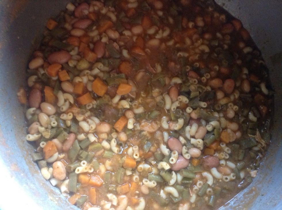 Here is the vegetarian version, but in Provence, we usually add some proteins, and we use ham, or end of ham ..