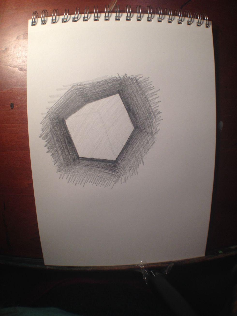 Here is what it looked like after the second layer.