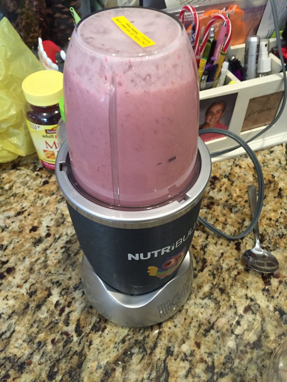 Here is what it looks like as it blends