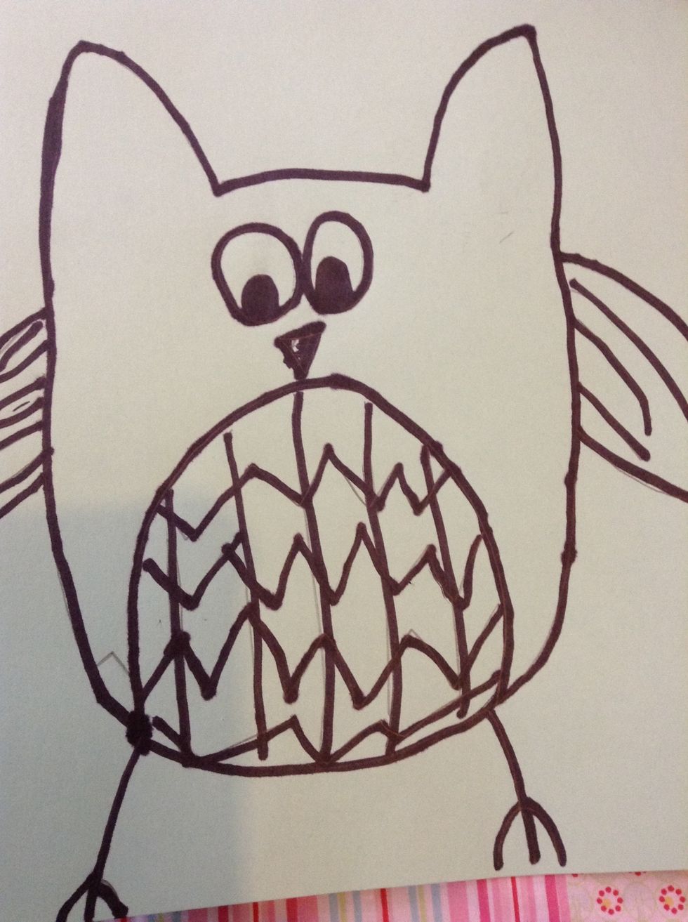 Here is your finished project. You can always add colour (optional).