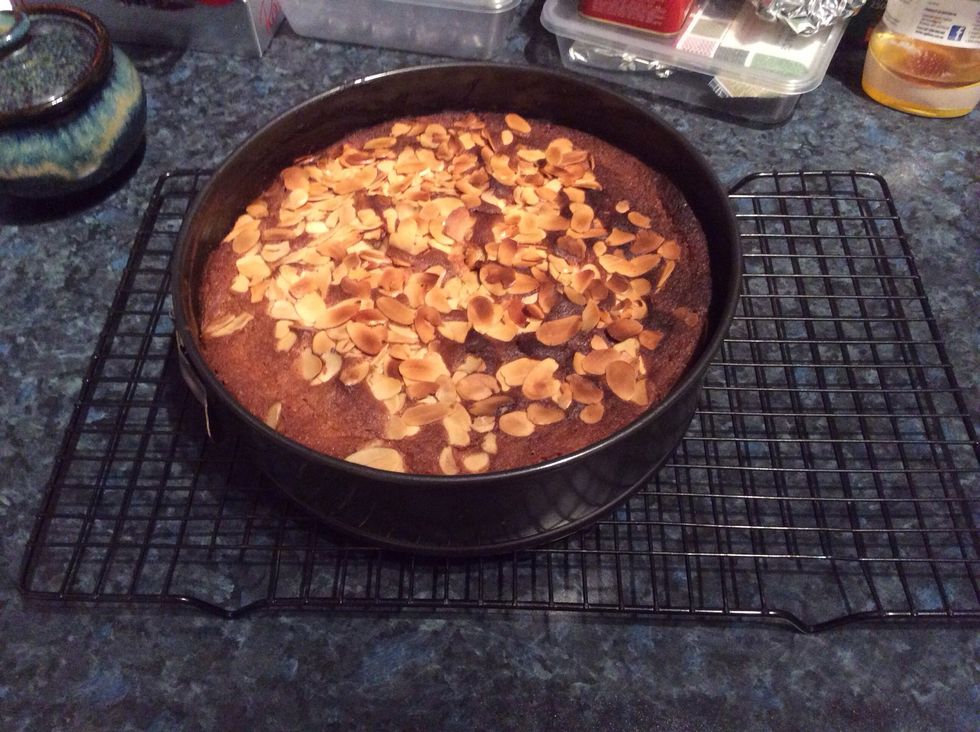 Here it is after. Serve warm with cream, custard or ice cream.