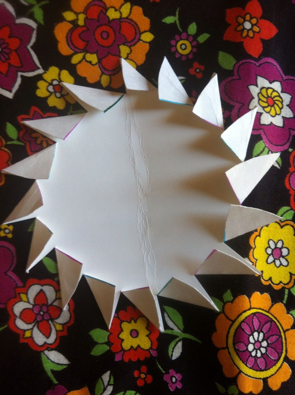 Here it is all done folding the sections.