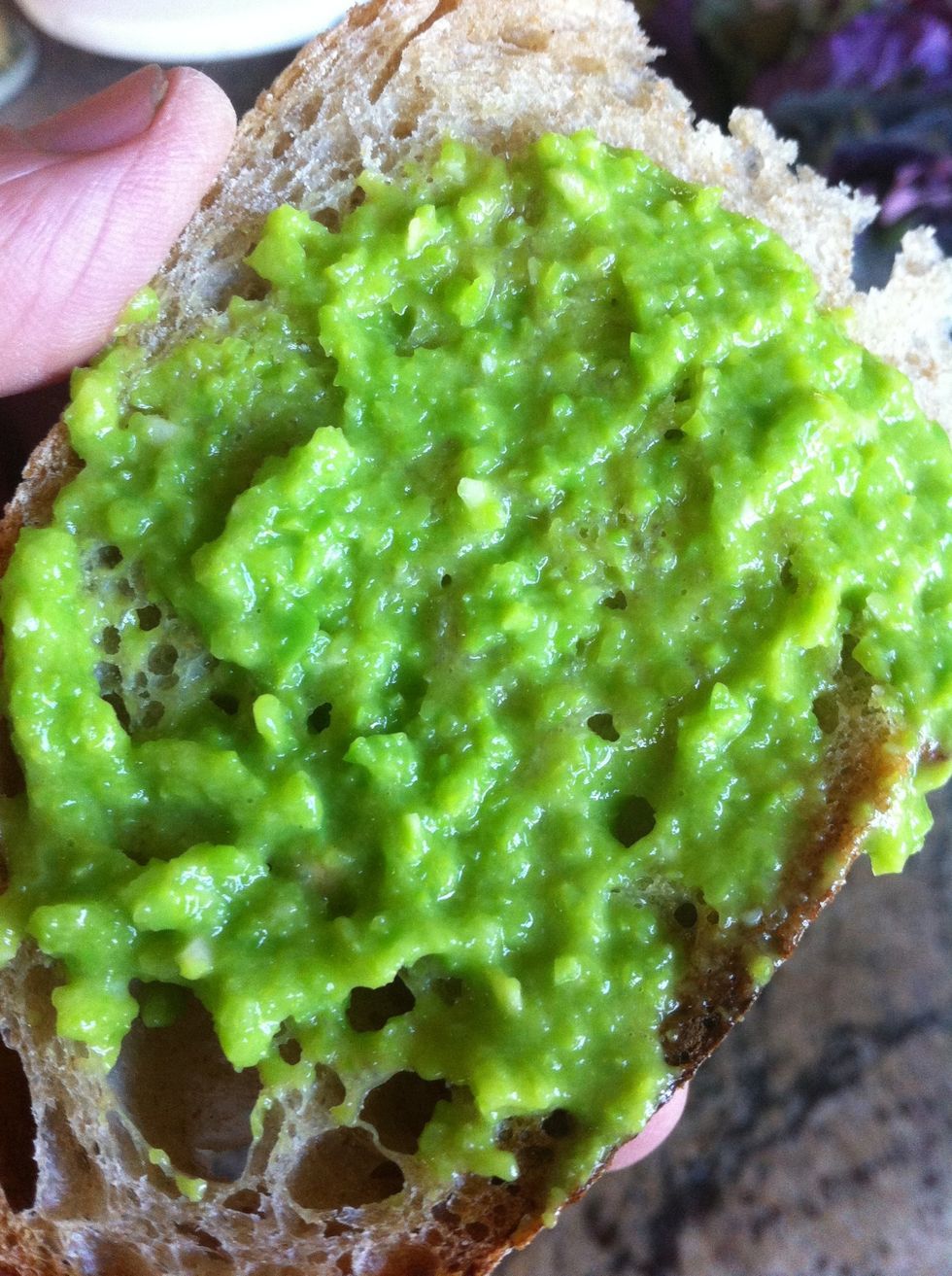Here it is as a spread on bread.
