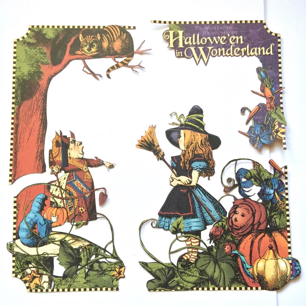 Here it is the fussy cutting.