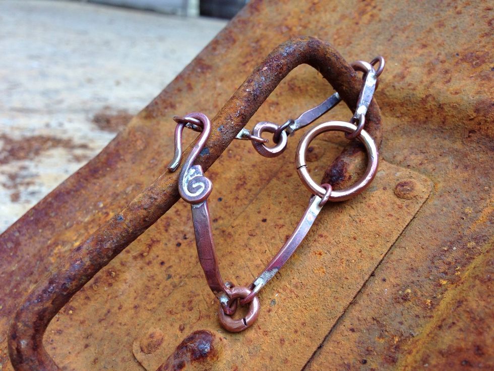 Here it is tumbled, but not buffed, but you can do that too, for a bright shine. Strong...