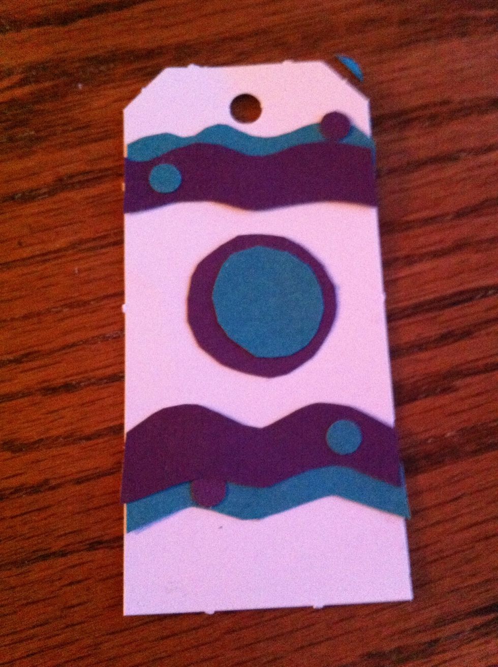 Here it is when I'm finished gluing