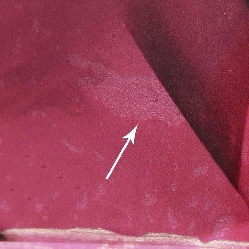 Here's a close-up of condensation forming under the negative during exposure in sunlight.