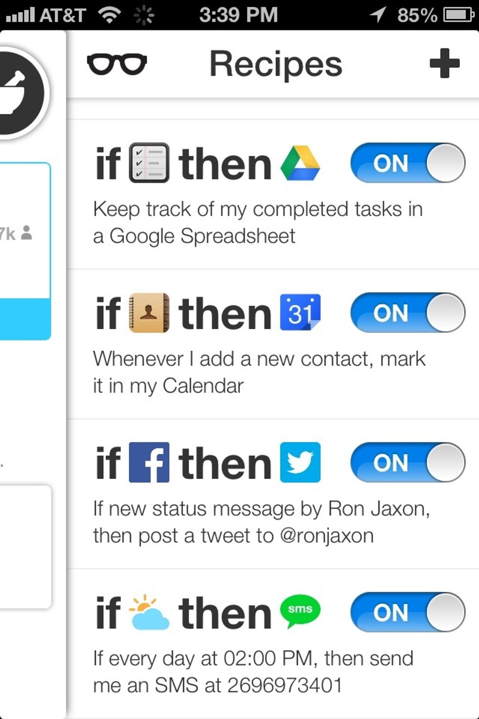 Here's a few more of the recipes I use just to show you a few more possible things you can do with IFTTT.