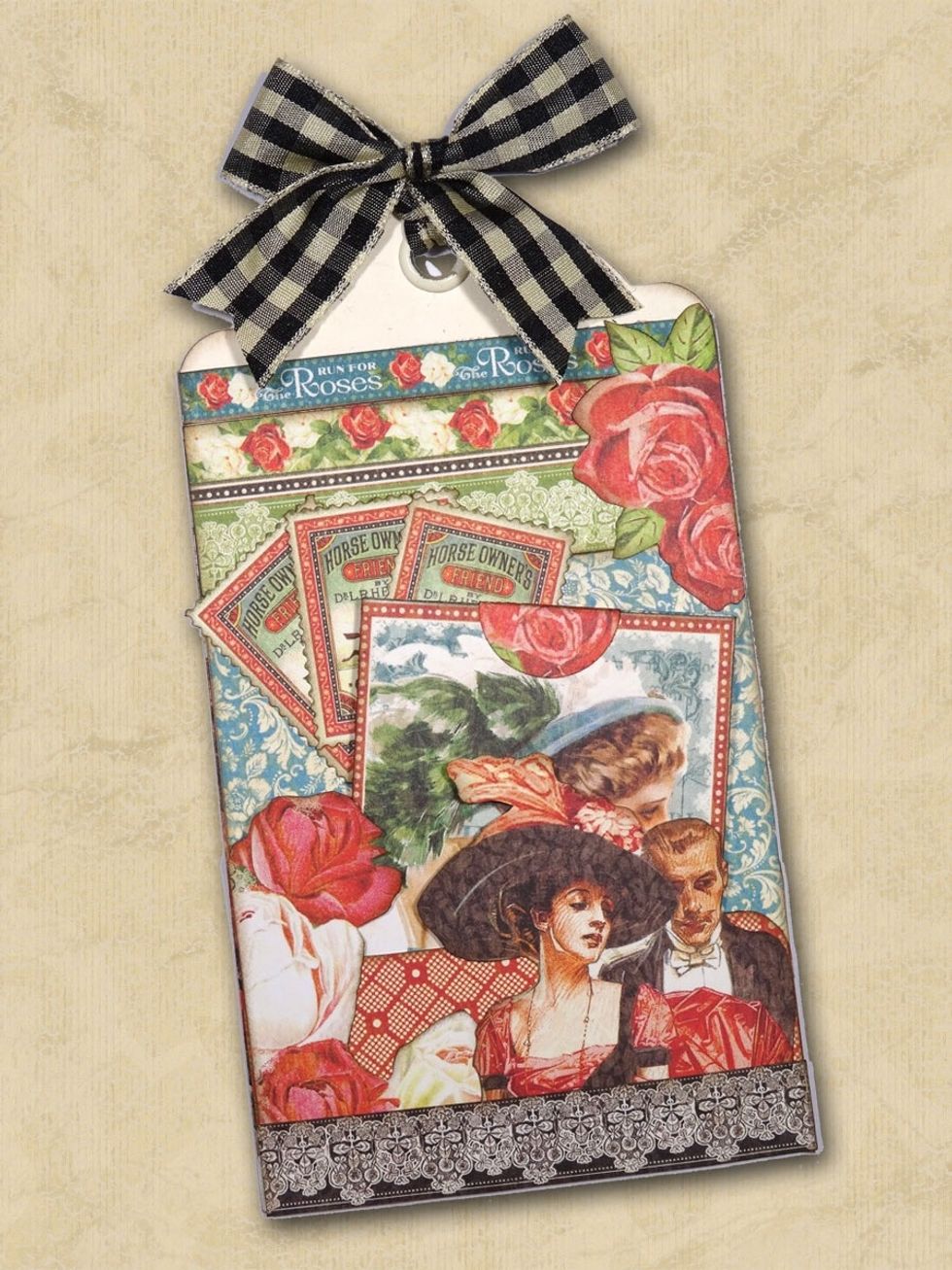 Here's a fun and easy party favor tag you can use for a gift card, tea bag, candy, or money. Perfect for a Kentucky Derby party, or any occasion!