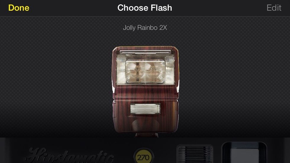 Here's a look at one of the flashes. I generally don't use them but they have great effects.