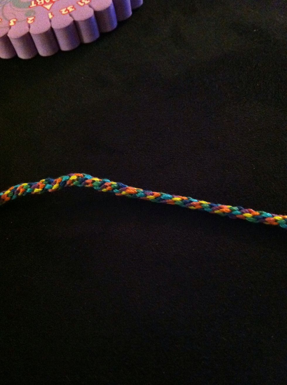 Here's a picture (of a different bracelet, being stretched.