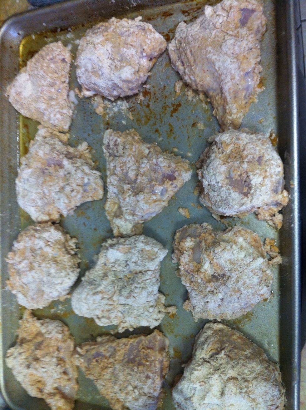 Here's all the ready chicken....