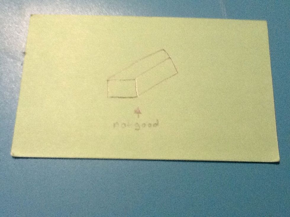 Here's an example with an index card