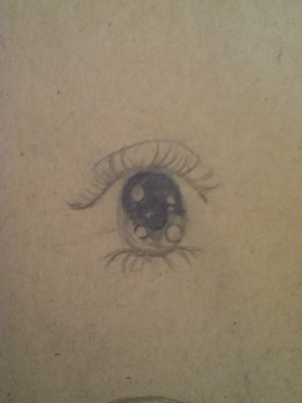 Here's an eye that is commonly used for little girls in anime.