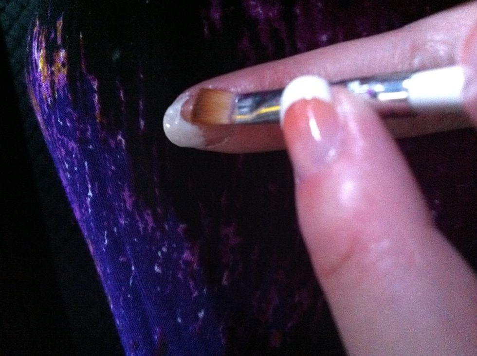 Here's another picture of a nail in progress :)