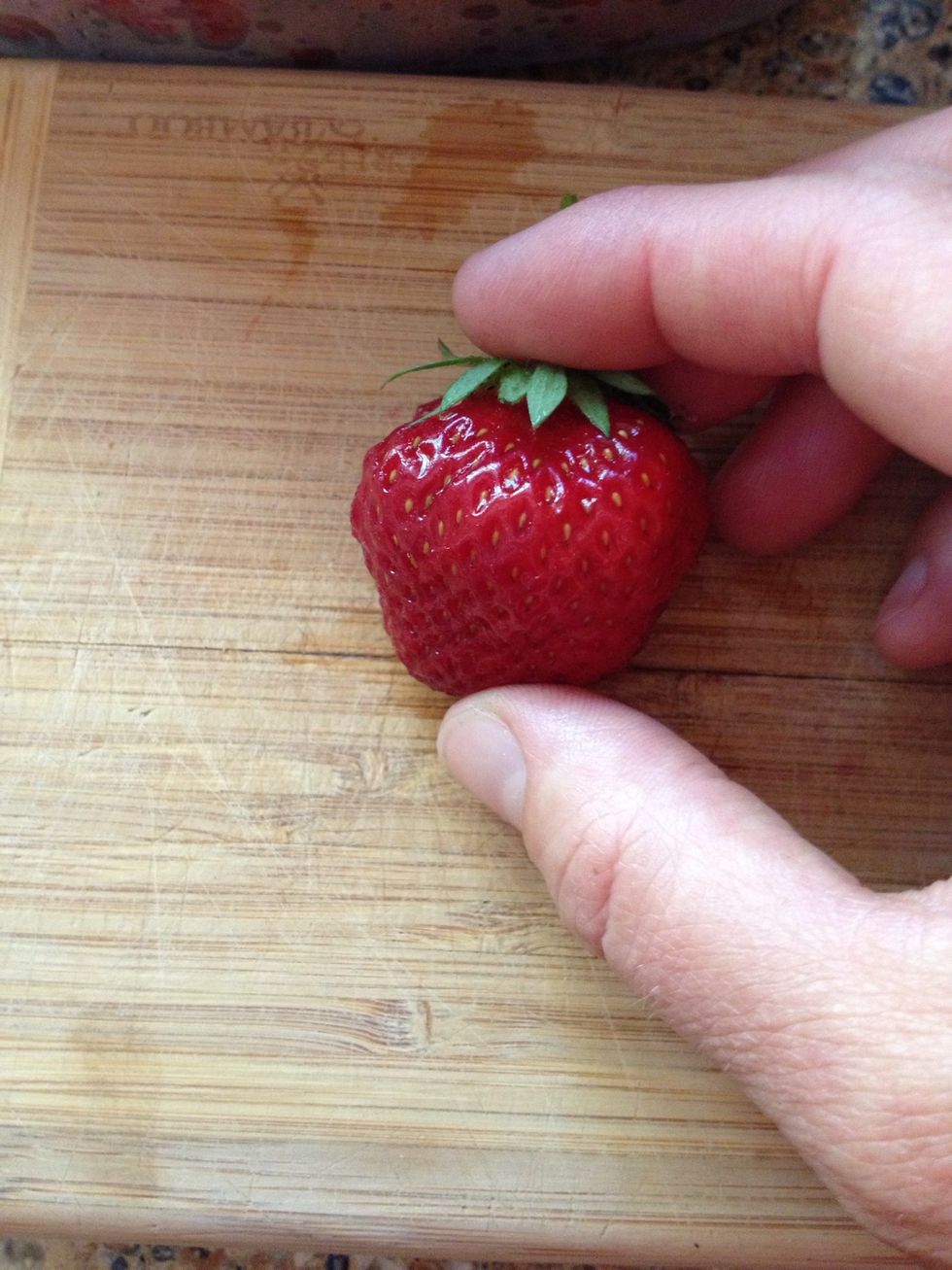 Here's how I cut one up for this dessert :)