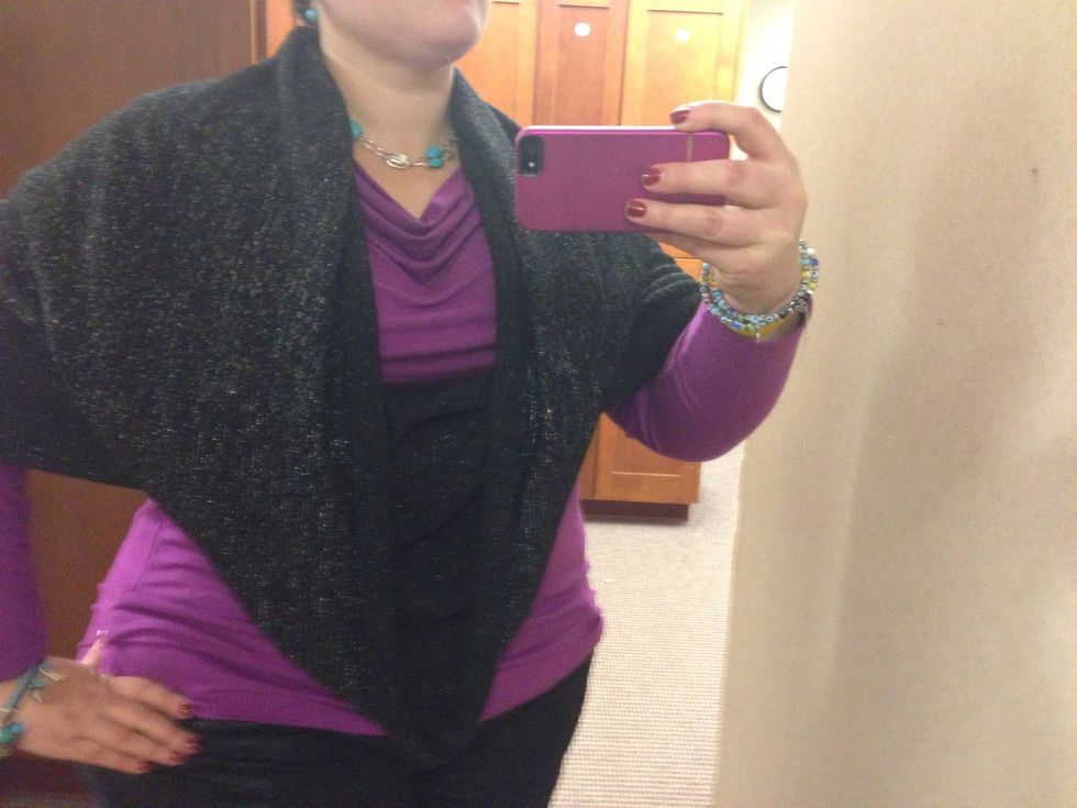 Here's how I wore mine to work! Enjoy!