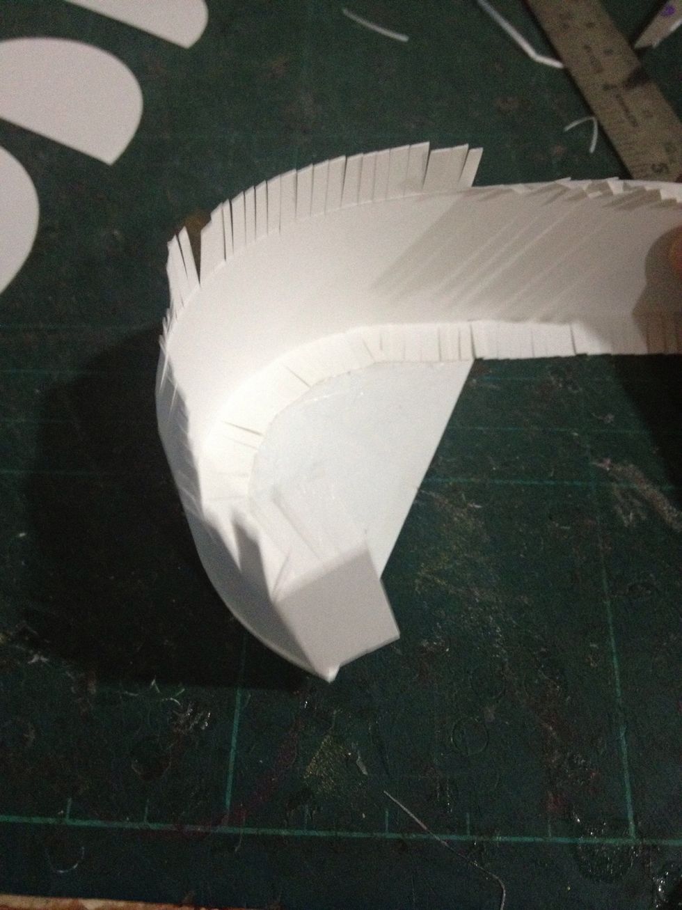 Here's how it will looks like. Important: dont forget to leave about 1cm before cutting it.