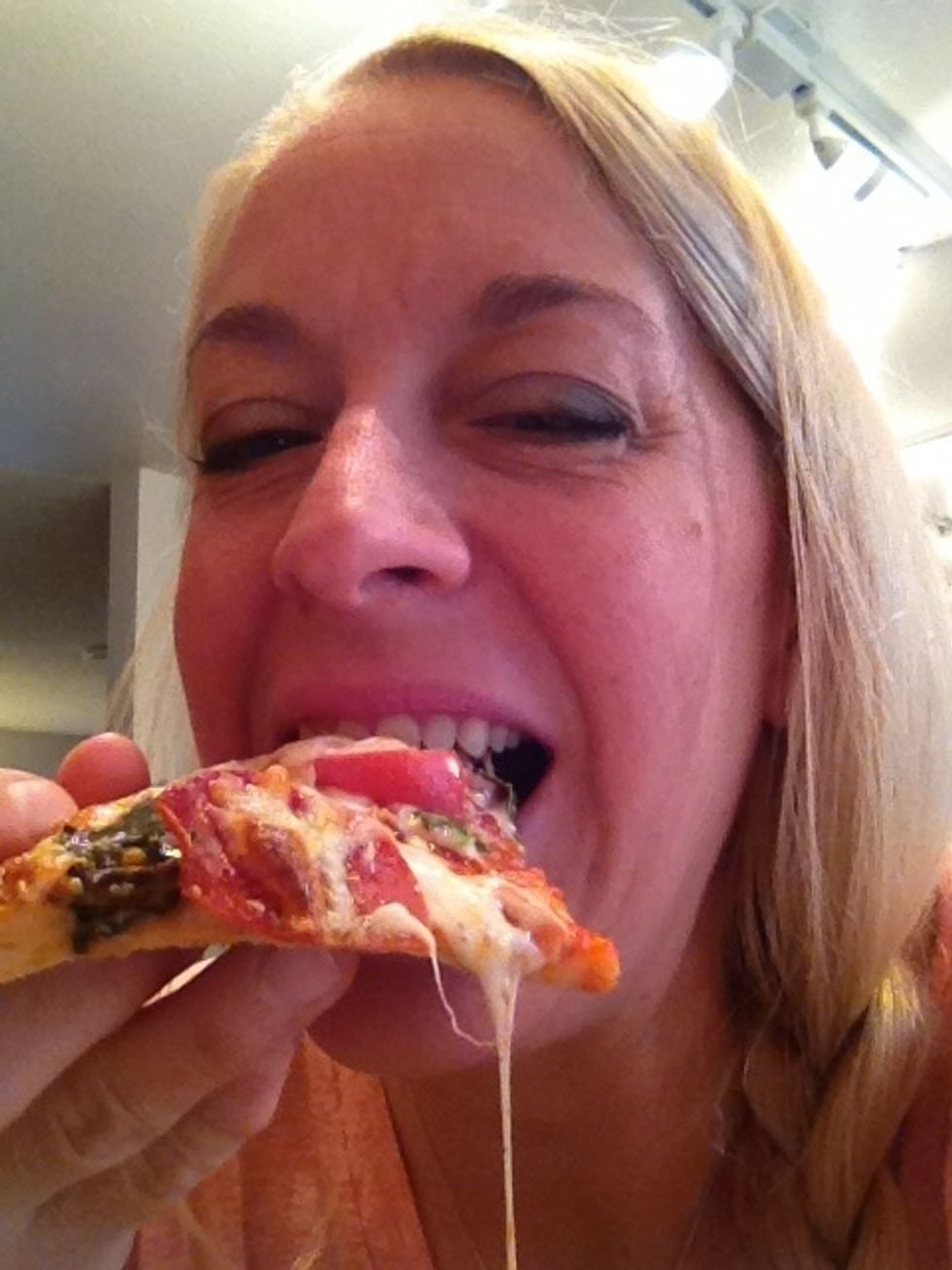 Here's me taking the first bite of deliciousness Nomnomnom \ud83d\ude0b
