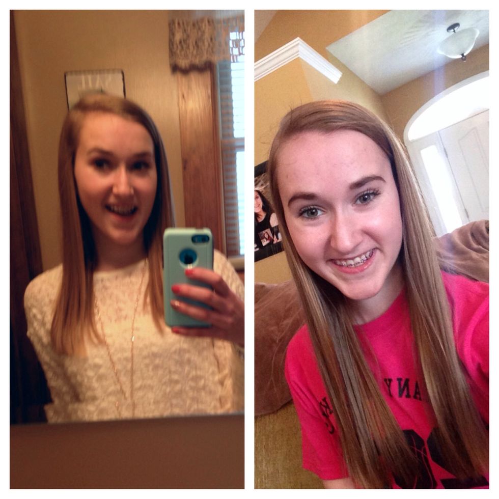 Here's my before and after picture \ud83d\ude01