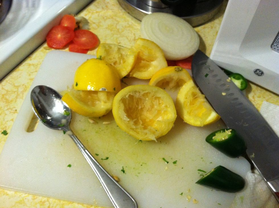 Here's my cutting board mess!