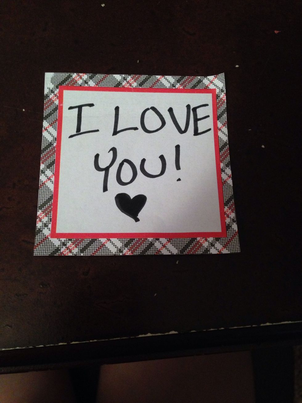 Here's my note