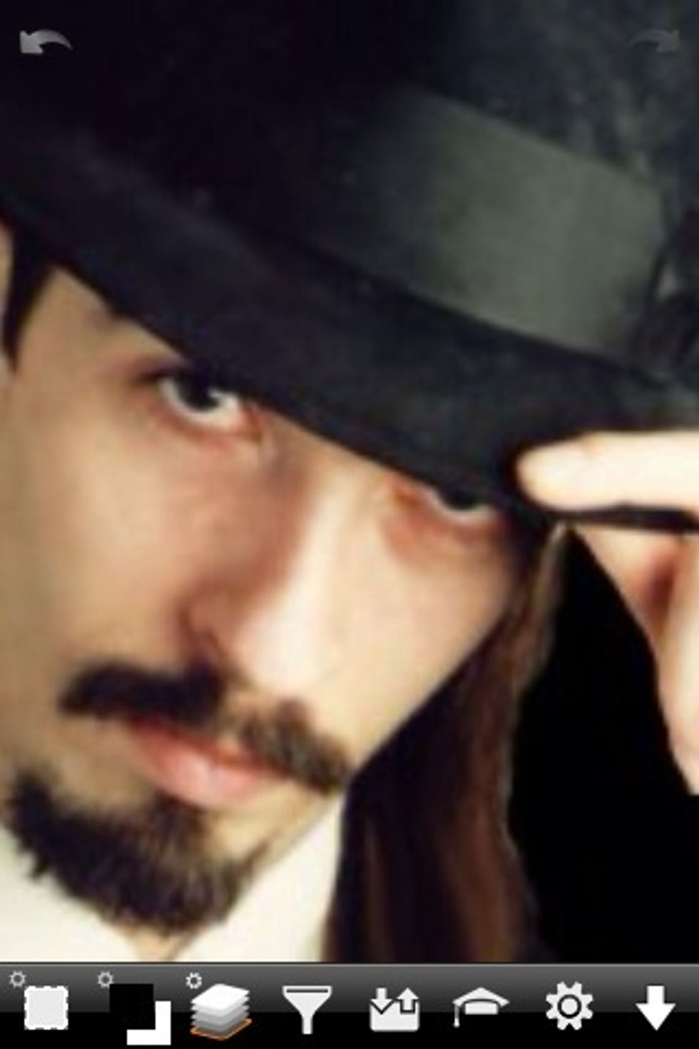 Here's one way to use layers but there are many other useful ways to use it. Here's an image of yours truly. I'll make myself into a drawing.