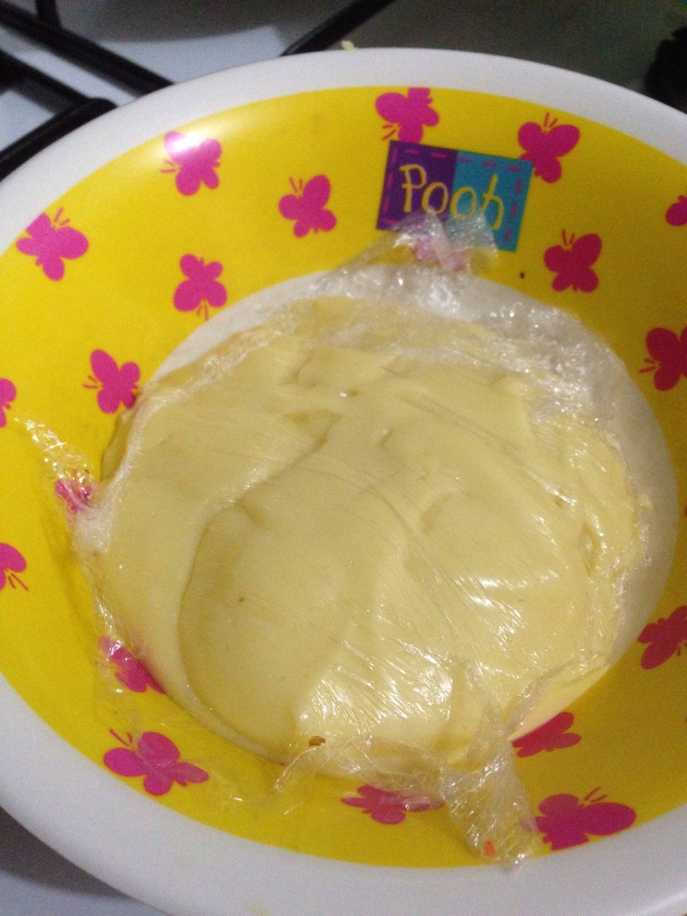 Here's one with vanilla extract. I cover the surface with plastic wrap