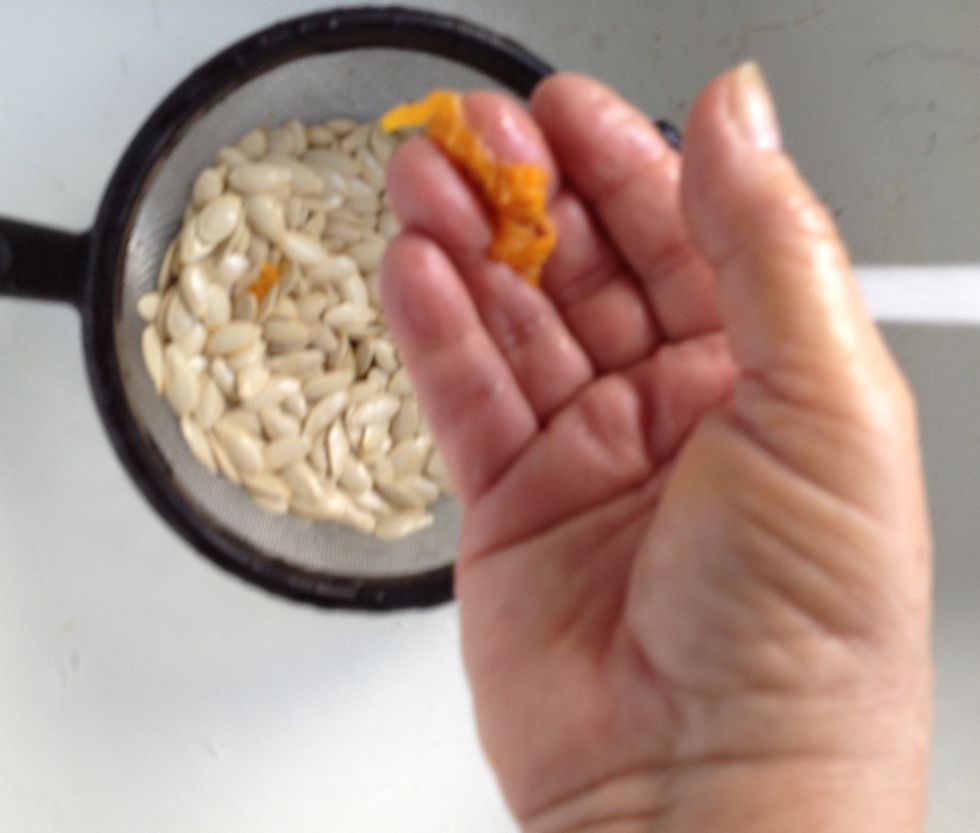 Here's salama. Take those out and toss them away.