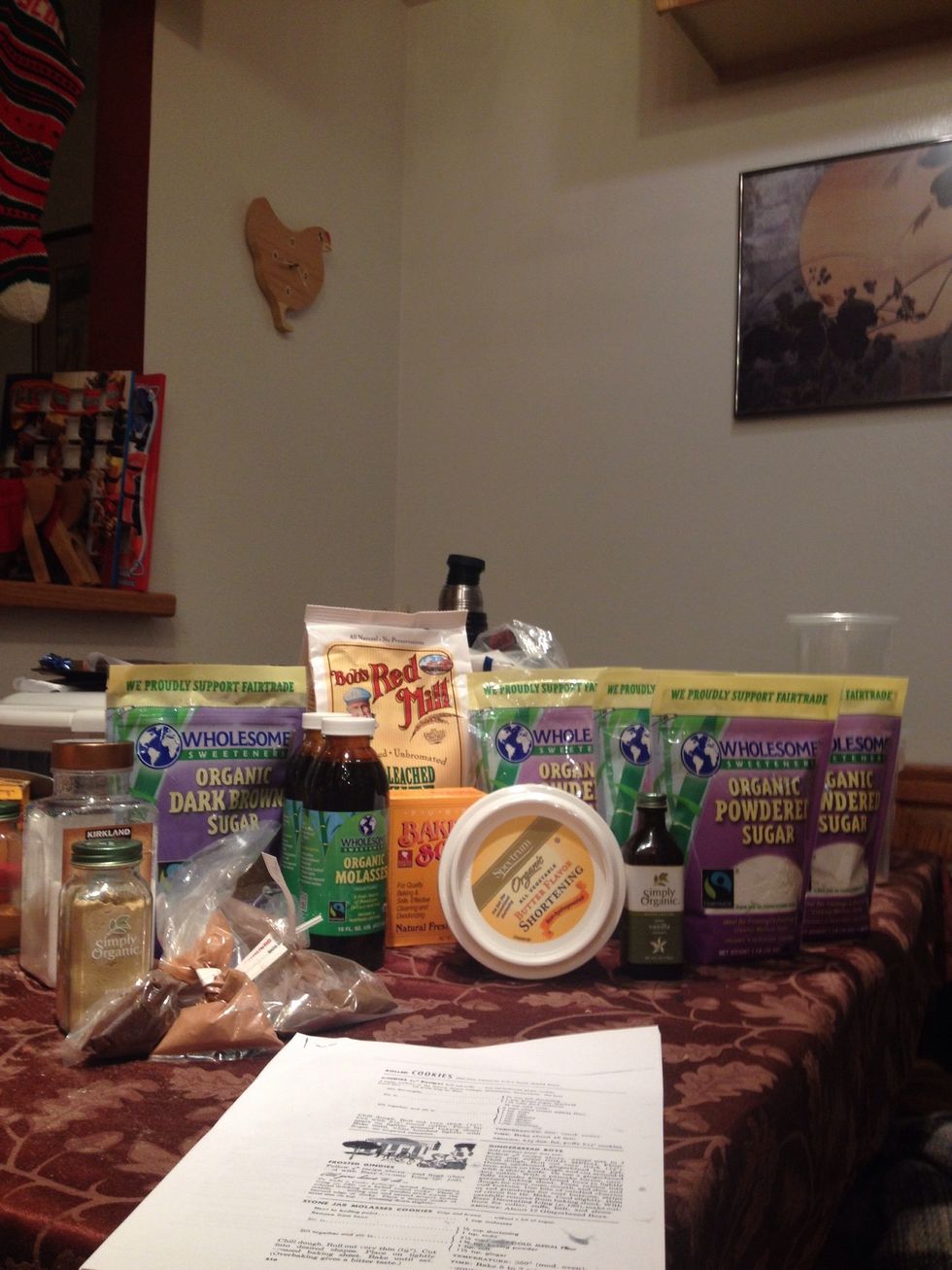 Here's some of the ingredients that we used.