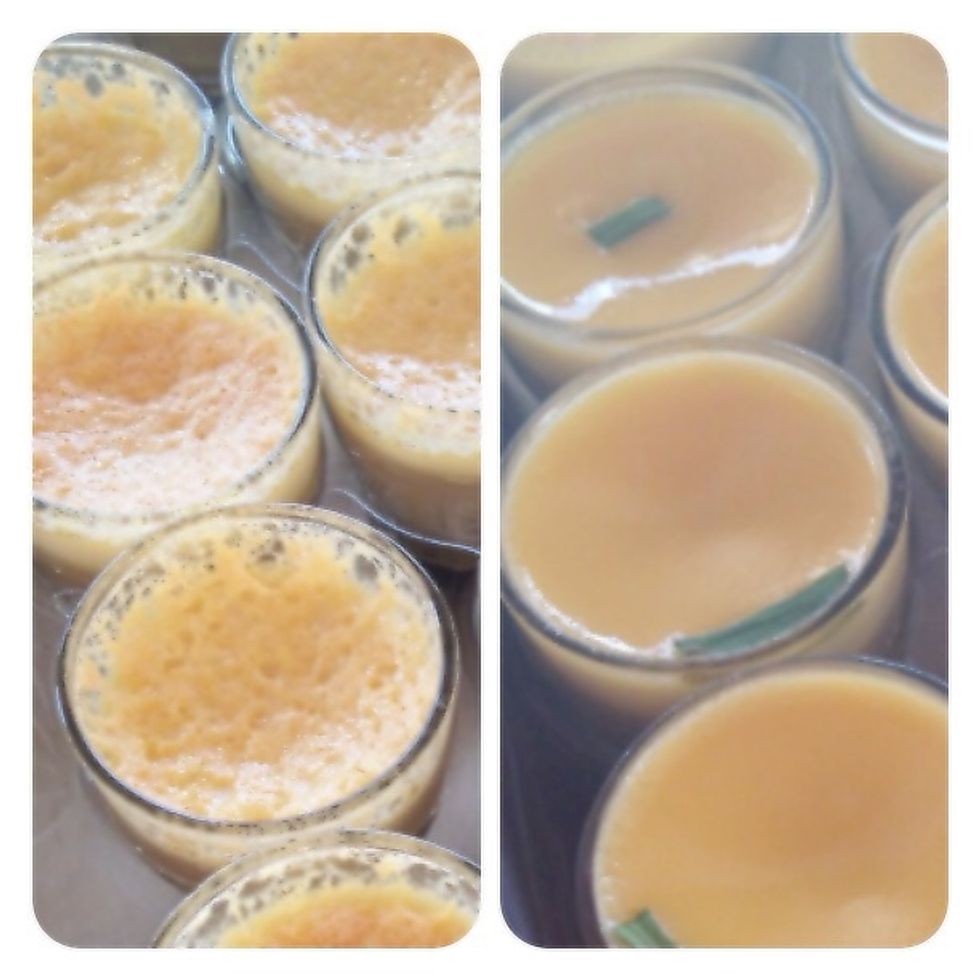 Here's the difference between the separate ones and the smooth ones. The separated ones got bubbles in it.