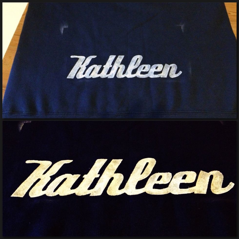 Here's the final product. I gave it two coats just so it would look a little dark. Have fun and congrats to all you seniors out there. \ud83c\udf89\ud83c\udf89\ud83c\udf882\u20e30\u20e31\u20e33\u20e3\ud83c\udf88\ud83c\udf89\ud83c\udf89\ud83c\udf93