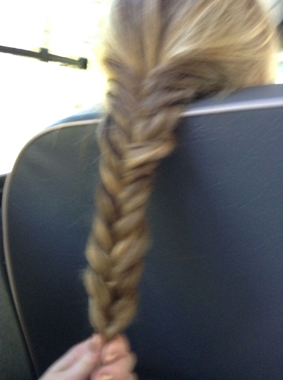 Here's the finish look...