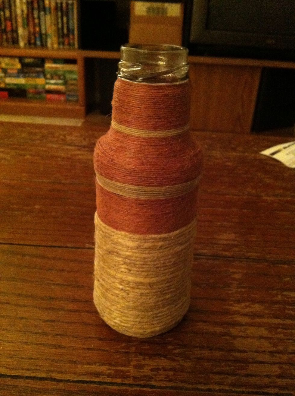 Here's the finished bottle.