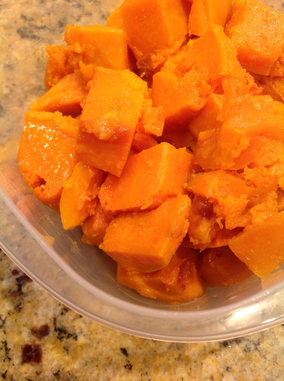 Here's the finished product! A quick, healthy, an inexpensive side dish made with a few real ingredients that goes well with grains, vegetables and meat.