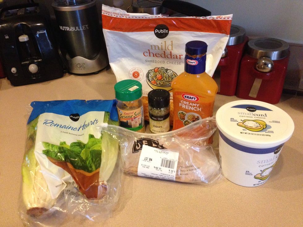 Here's the ingredients! Mmmm my mouth is watering already.... :)