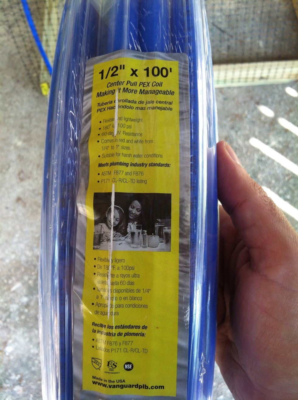 Here's the kind of tubing I picked up from the plumbing section of a home supply store