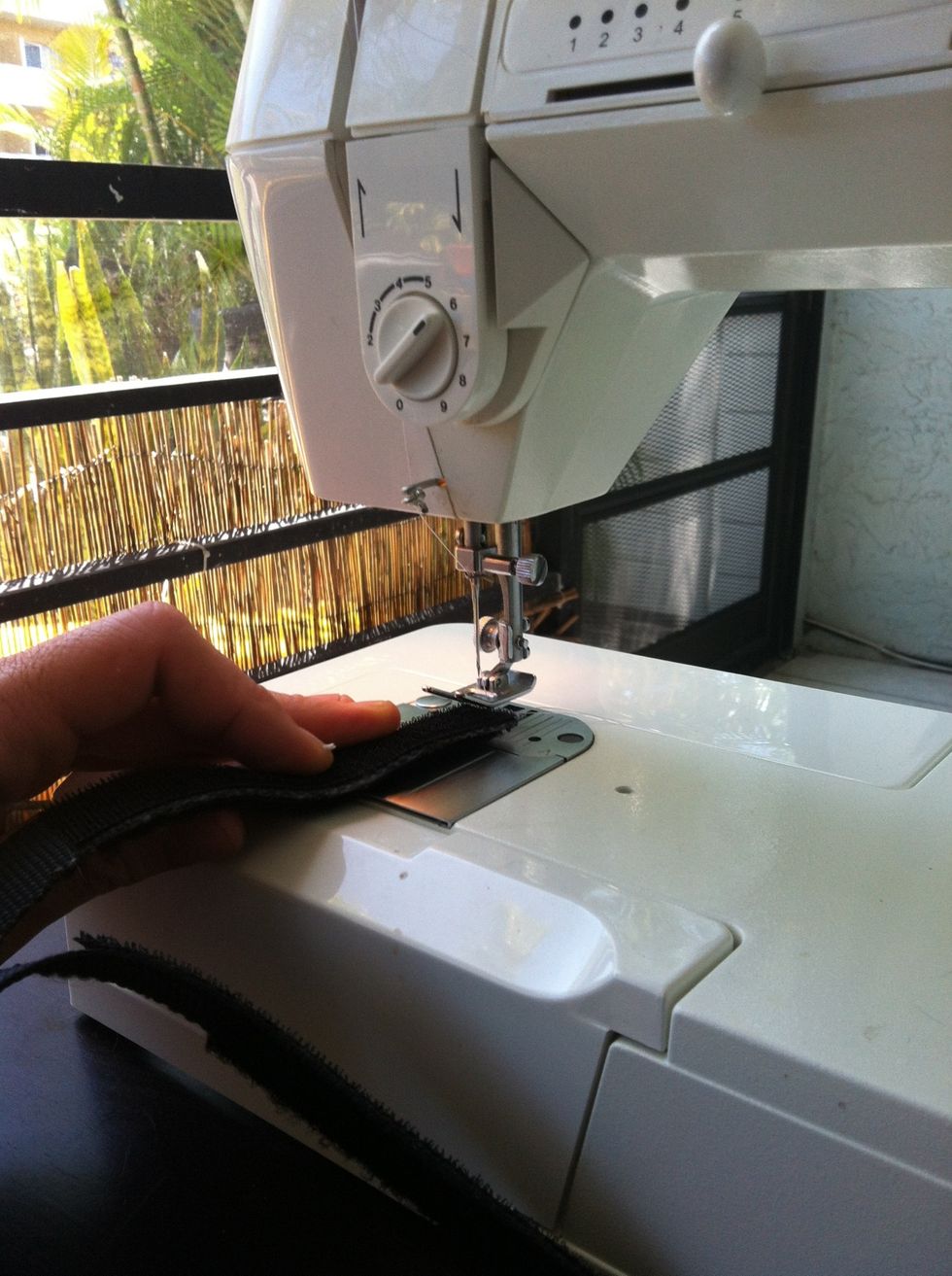 Here's the part where you can sew it if you want. I broke my machine trying to, so I just didn't do it.